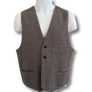 Y2K Nautica Vest. Light brown. Medium. Tweedish.